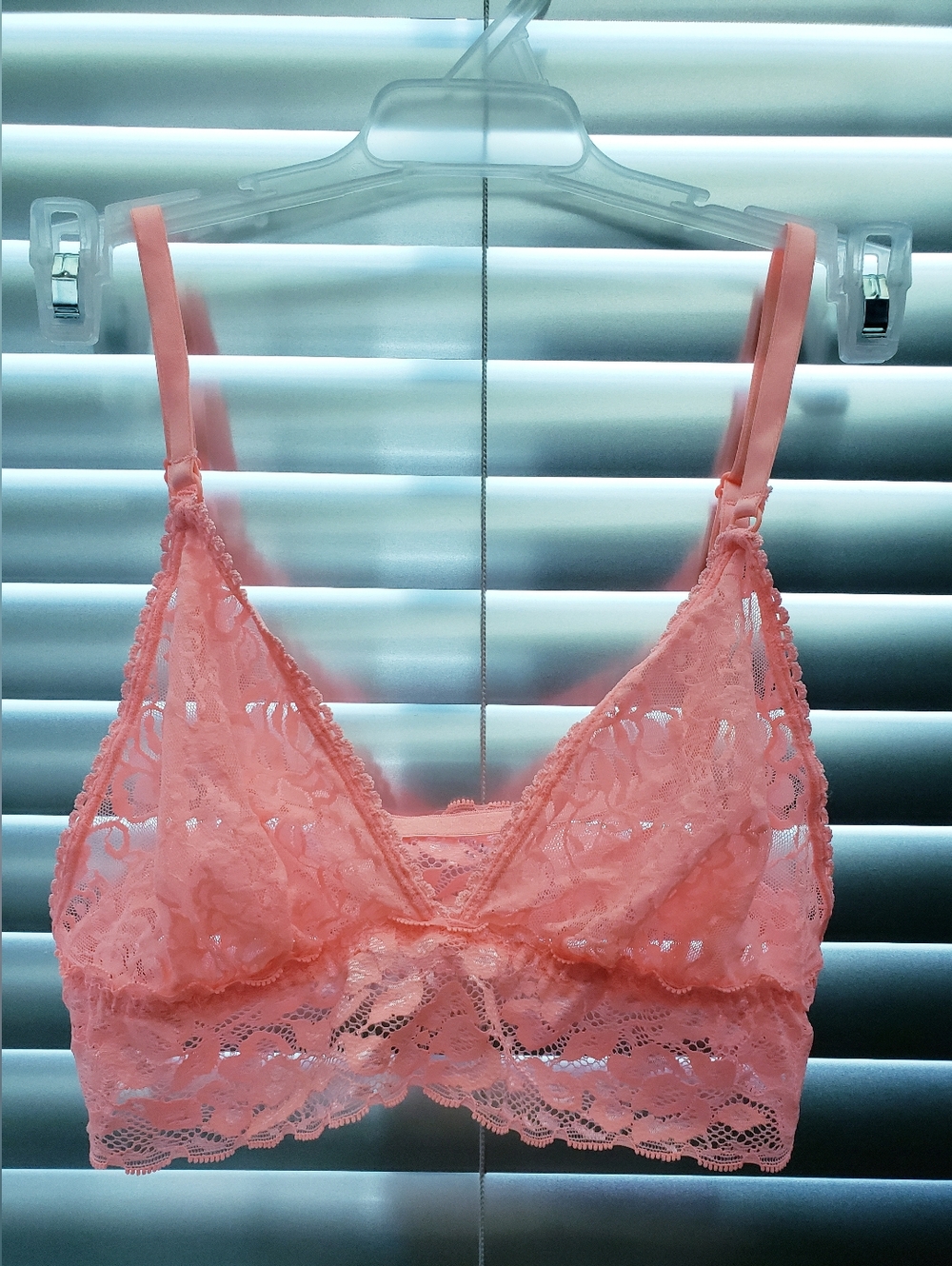 Lace Bralette - Coral Pink - Picture 6 of 6